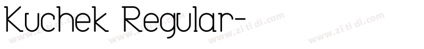Kuchek Regular字体转换